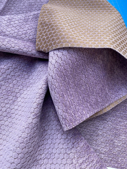 11 Berkbox83 Square Velvet by Grey Watrkins Monterosso Lavender Purple Small Scale Dots Circle MSRP USD192/y