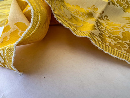 1.5y Scalamandre Gold Yellow Damask French Court Silk Renaissance