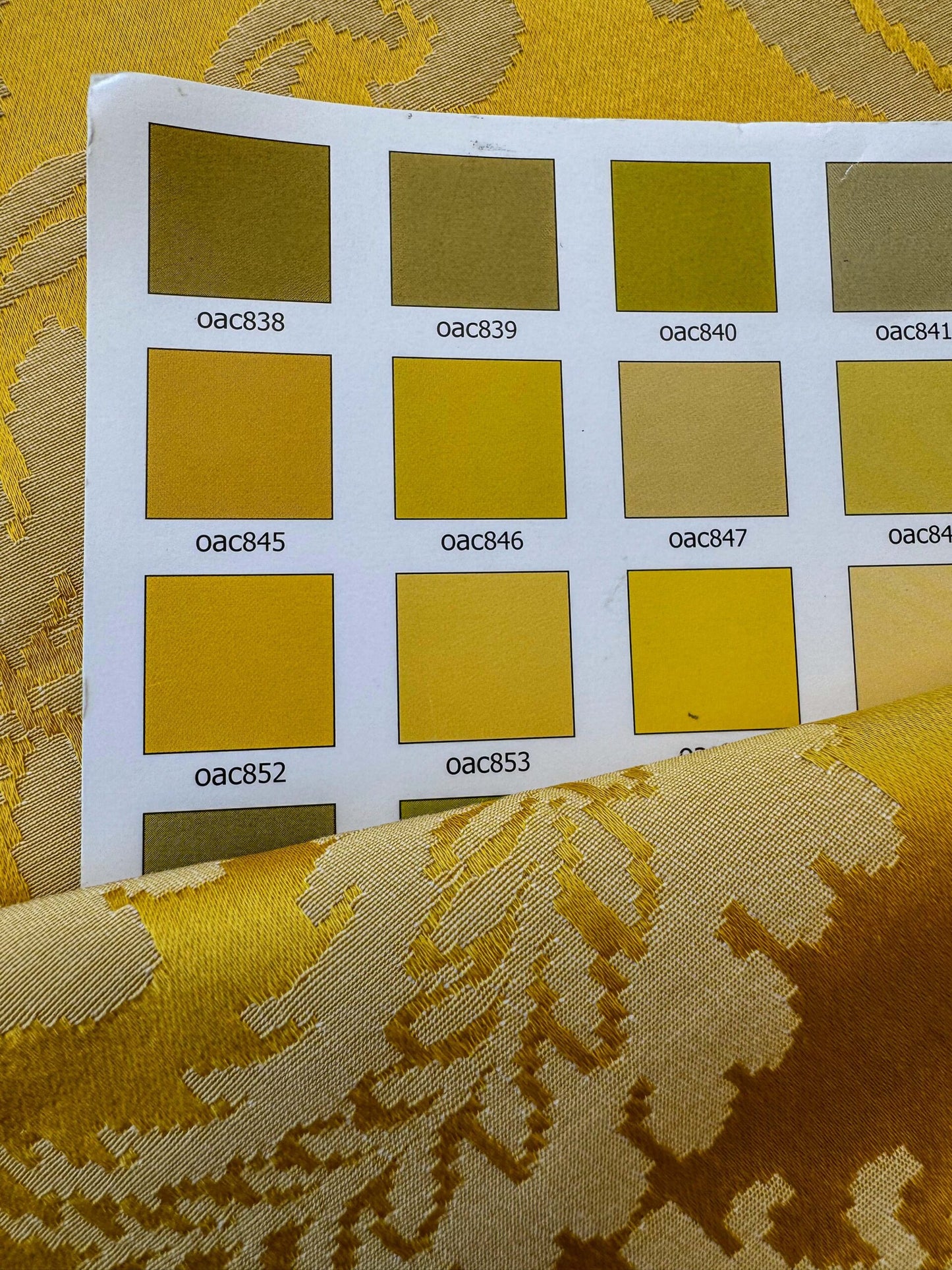 1.5y Scalamandre Gold Yellow Damask French Court Silk Renaissance