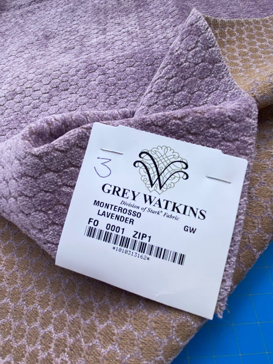 13 Berkbox83 Square Velvet by Grey Watrkins Monterosso Lavender Purple Small Scale Dots Circle MSRP USD192/y