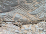1.4 yards Scalamandre Tassinari and Chatel Volanges Opale Blue Brown 100% Silk Damask MSRP USD1354/y