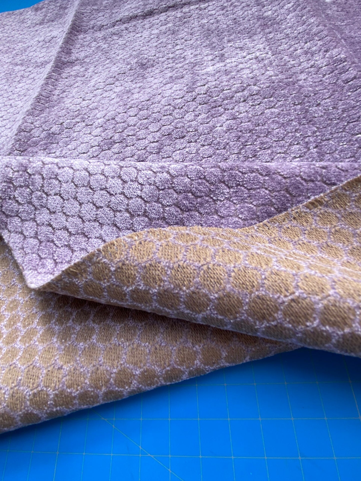 13 Berkbox83 Square Velvet by Grey Watrkins Monterosso Lavender Purple Small Scale Dots Circle MSRP USD192/y