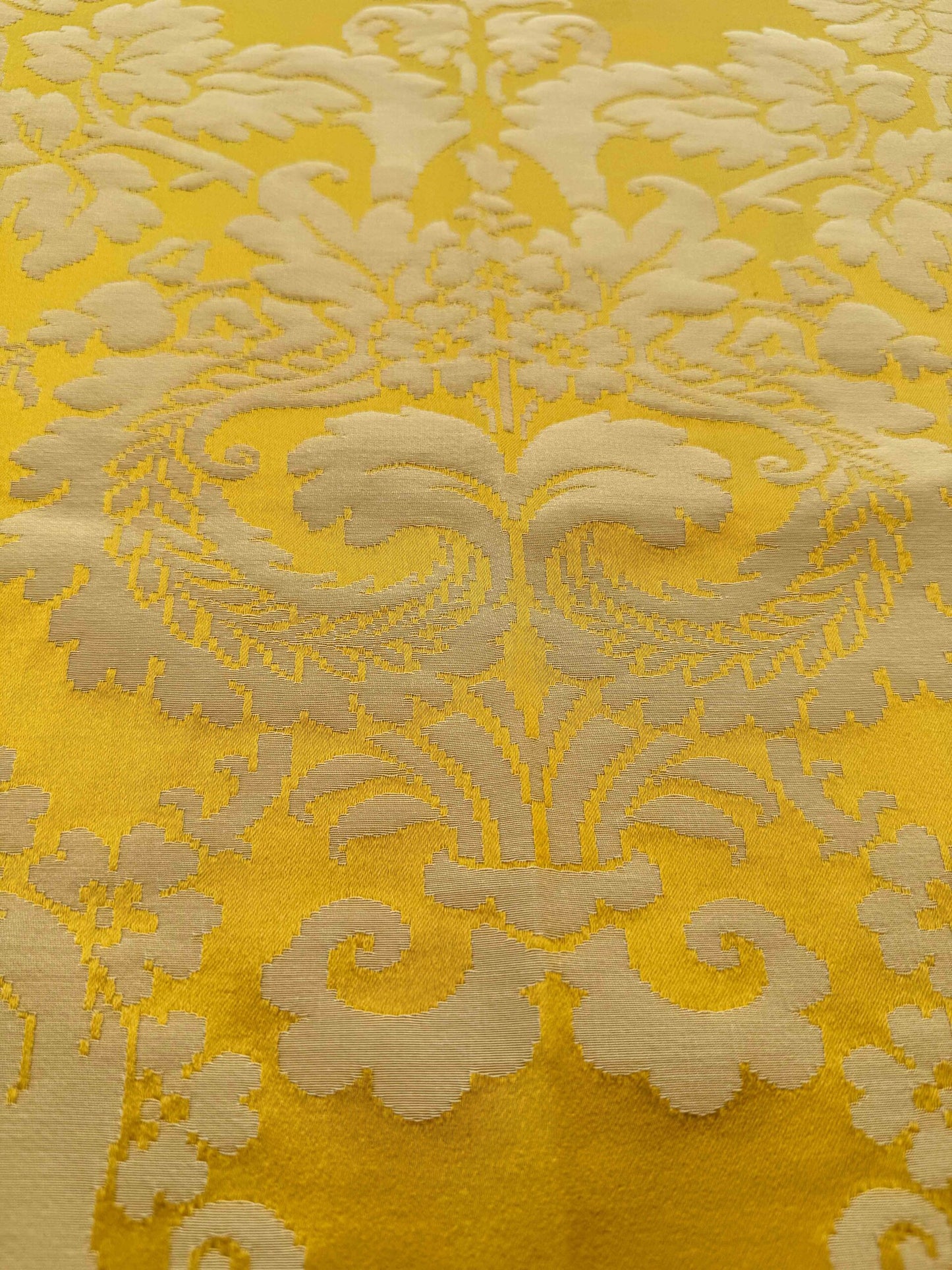 1.5y Scalamandre Gold Yellow Damask French Court Silk Renaissance