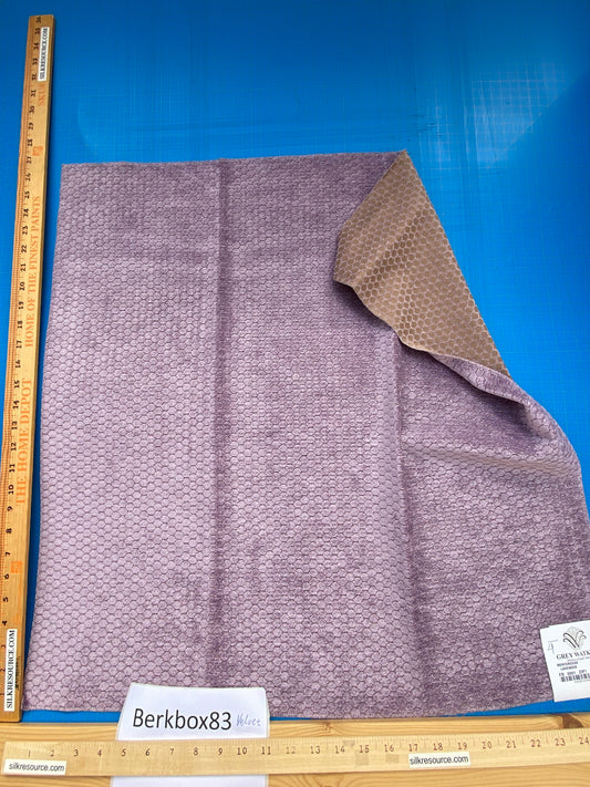 14 Berkbox83 Square Velvet by Grey Watrkins Monterosso Lavender Purple Small Scale Dots Circle MSRP USD192/y