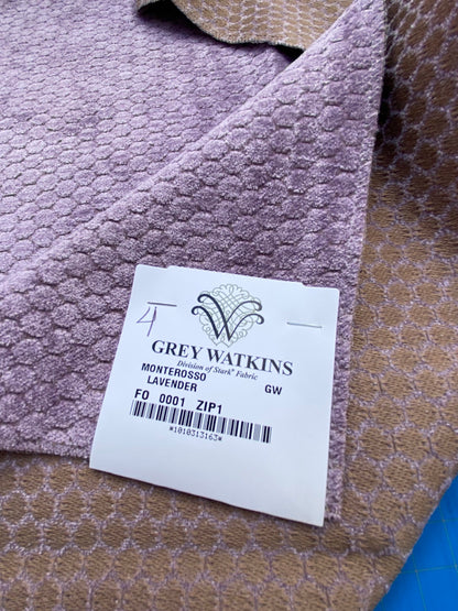 14 Berkbox83 Square Velvet by Grey Watrkins Monterosso Lavender Purple Small Scale Dots Circle MSRP USD192/y