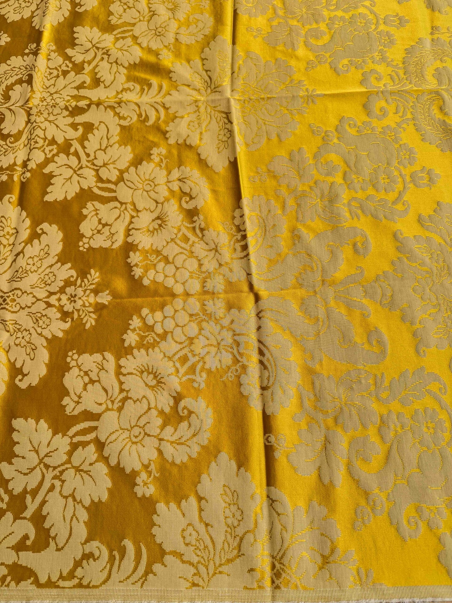1.5y Scalamandre Gold Yellow Damask French Court Silk Renaissance