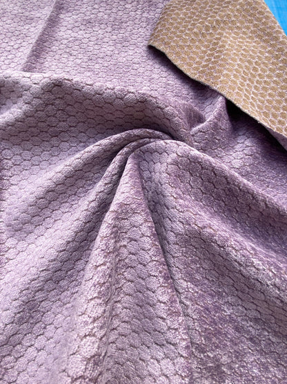 14 Berkbox83 Square Velvet by Grey Watrkins Monterosso Lavender Purple Small Scale Dots Circle MSRP USD192/y