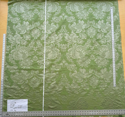 by yard Scalamandre Green Damask Botanical Floral French Court Renaissance Artichoke Gauffre