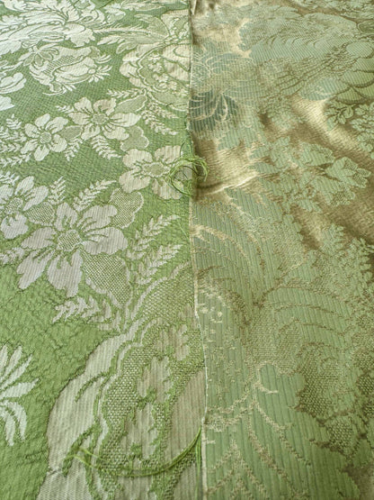 by yard Scalamandre Green Damask Botanical Floral French Court Renaissance Artichoke Gauffre
