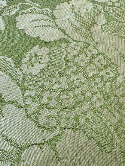 by yard Scalamandre Green Damask Botanical Floral French Court Renaissance Artichoke Gauffre