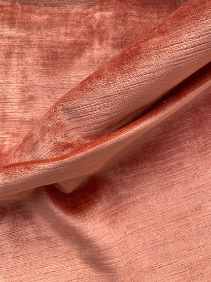 19 Berkbox83 Square Velvet by Old World Weavers Taos Silicon Finis Perssimmon Orange Solid Texture MSRP USD210/y