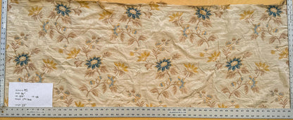 22" x 56"  Scalamandre Flowers Beige Floral Botanical Tree Foliage