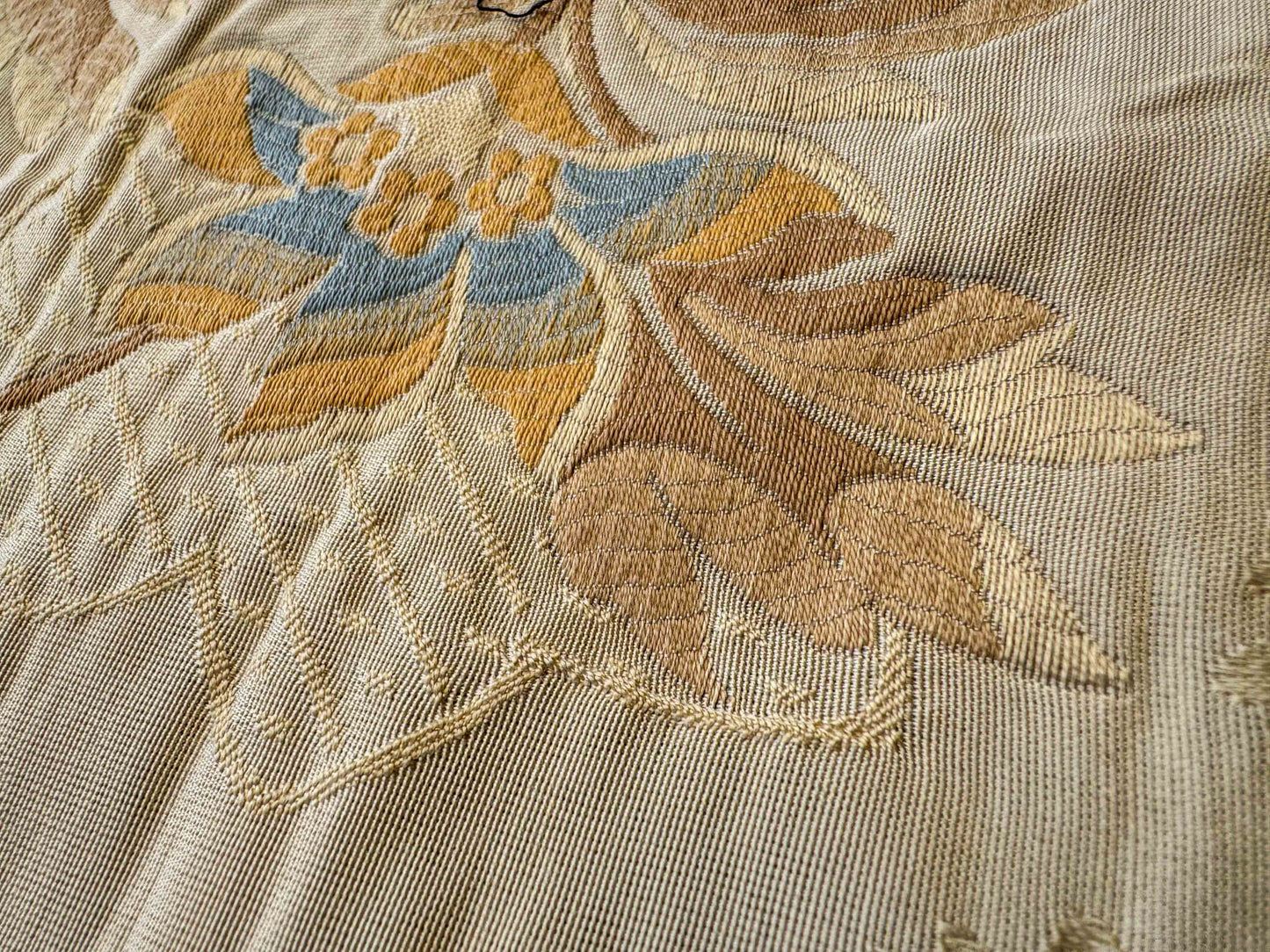 22" x 56"  Scalamandre Flowers Beige Floral Botanical Tree Foliage