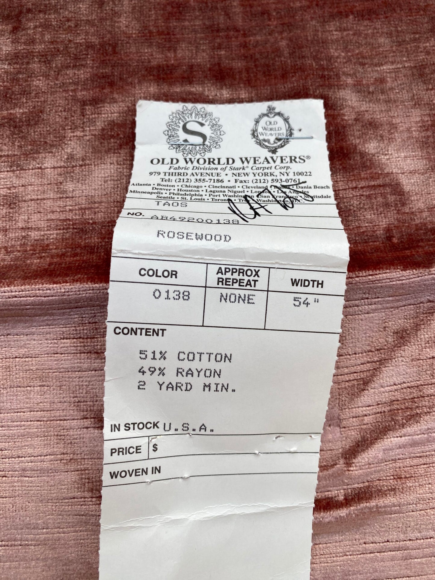 23 Berkbox83 Square Velvet by Old World Weavers Taos Silicon Finis Rosewood Pink Solid Texture MSRP USD210/y