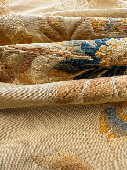 22" x 56"  Scalamandre Flowers Beige Floral Botanical Tree Foliage