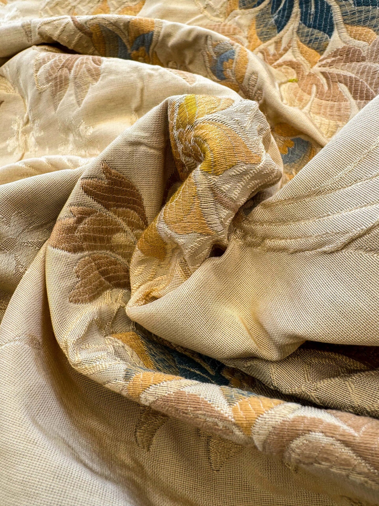 22" x 56"  Scalamandre Flowers Beige Floral Botanical Tree Foliage