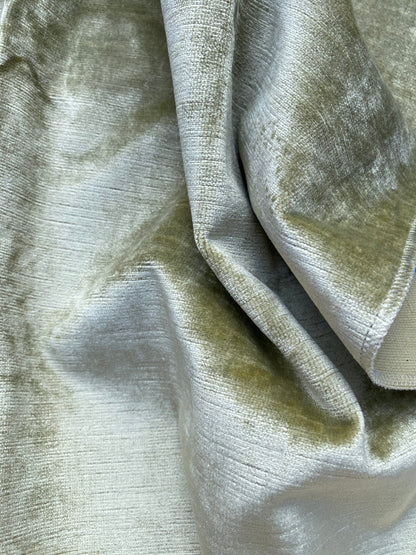 24 Berkbox83 Square Velvet by Old World Weavers Taos Silicon Finis Quince Light Green Solid Texture MSRP USD210/y