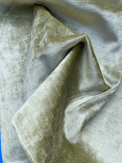 24 Berkbox83 Square Velvet by Old World Weavers Taos Silicon Finis Quince Light Green Solid Texture MSRP USD210/y