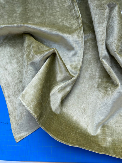 24 Berkbox83 Square Velvet by Old World Weavers Taos Silicon Finis Quince Light Green Solid Texture MSRP USD210/y