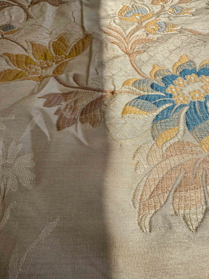 22" x 56"  Scalamandre Flowers Beige Floral Botanical Tree Foliage