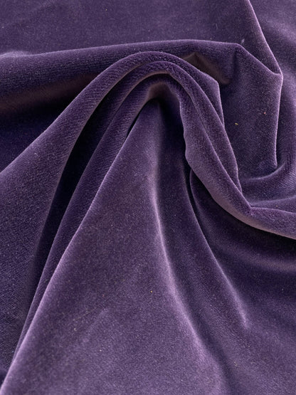 26 Berkbox83 Square Velvet by Christian Fischbacher Visconte II Beach Plum Purple Solid 26"L x 26"W MSRP USD 300+/y