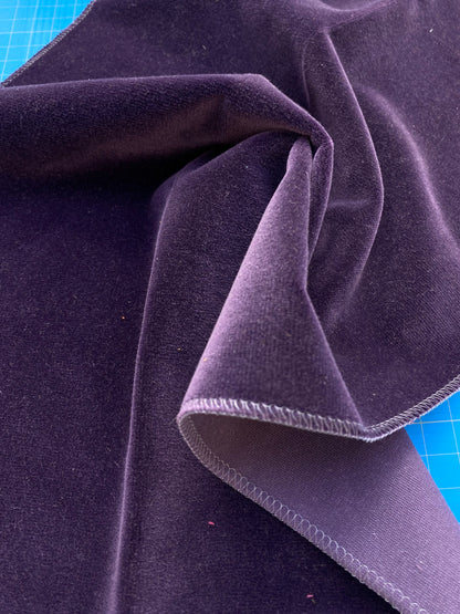 27 Berkbox83 Square Velvet by Christian Fischbacher Visconte II Beach Plum Purple Solid 26"L x 13"W MSRP USD 300+/y