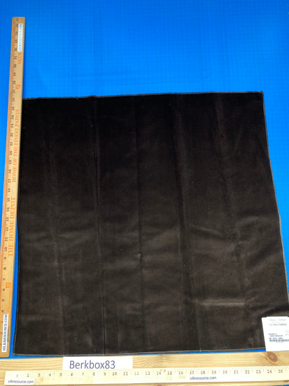 29 Berkbox83 Square Velvet by Christian Fischbacher Visconte II Dark Chocolate Deep Brown Solid 26"L x 26"W MSRP USD 300+/y