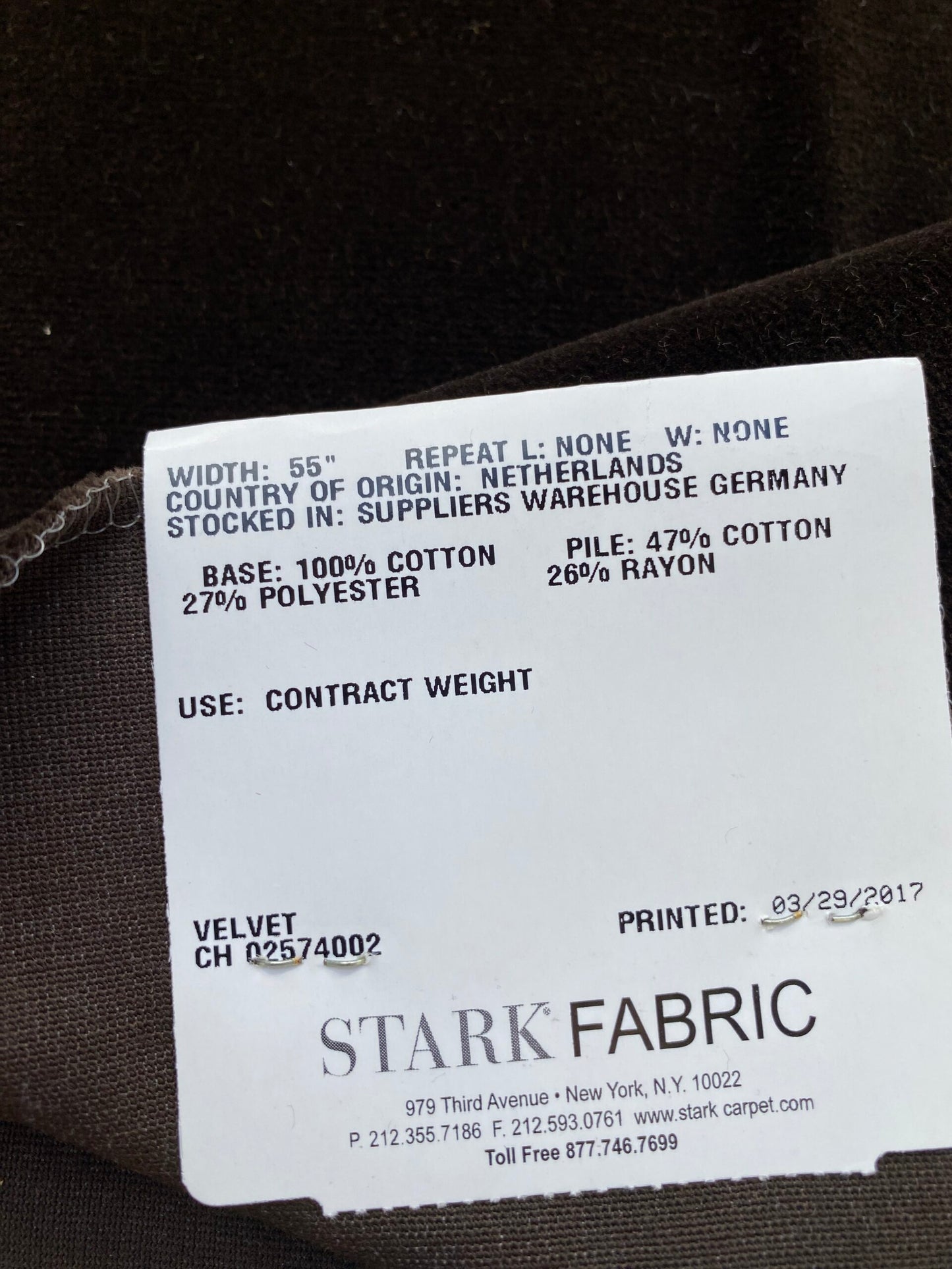 29 Berkbox83 Square Velvet by Christian Fischbacher Visconte II Dark Chocolate Deep Brown Solid 26"L x 26"W MSRP USD 300+/y