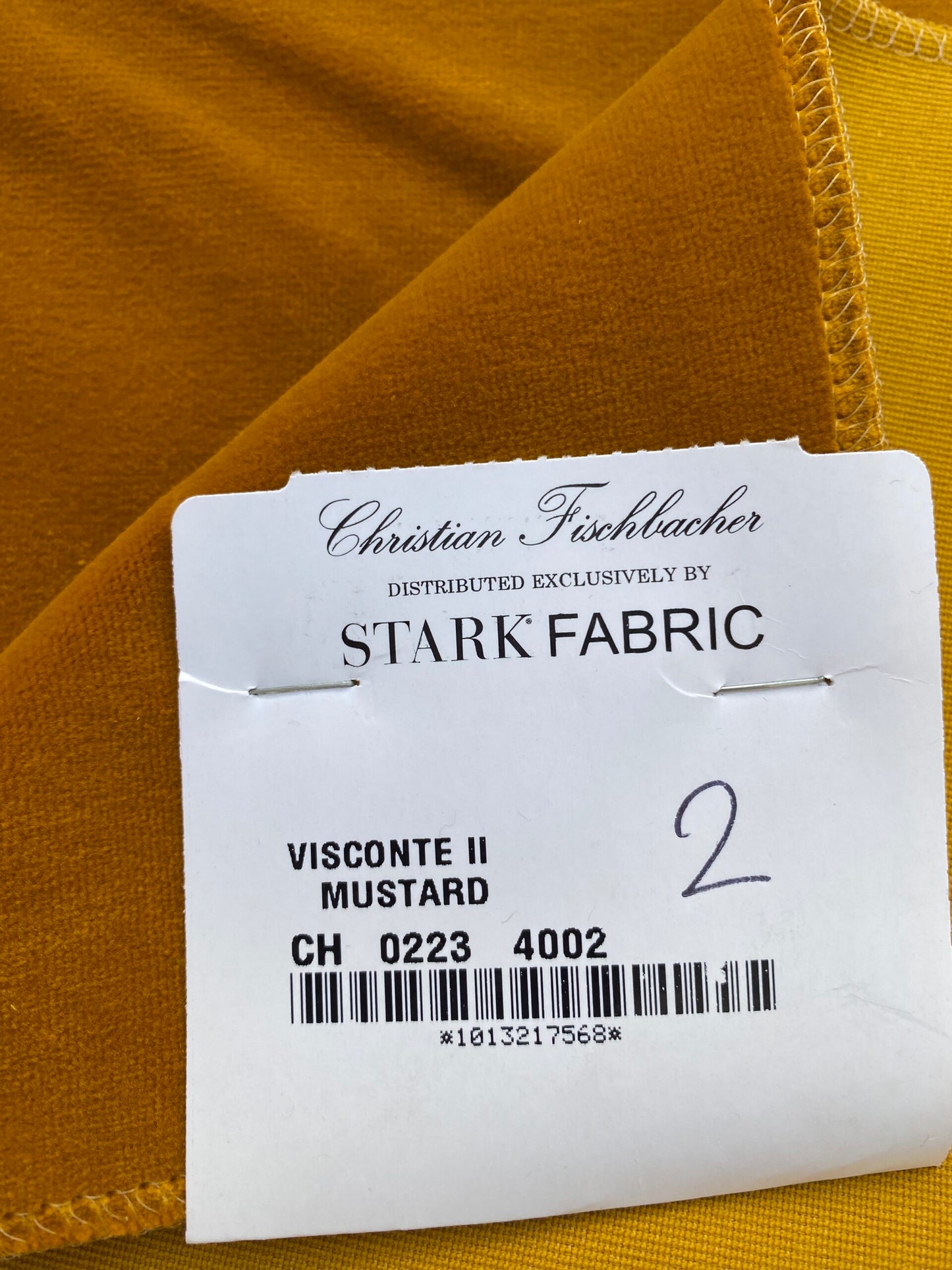 31 Berkbox83 Square Velvet by Christian Fischbacher Visconte II Mustard Yellow Solid 27"L x 26"W MSRP USD 300+/y