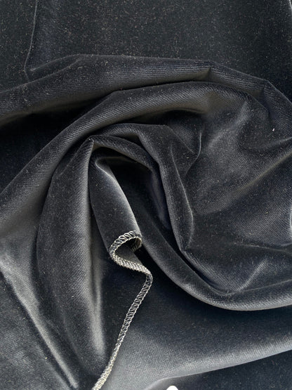 33 Berkbox83 Square Velvet by Christian Fischbacher Visconte II Panther Black Solid 26"L x 26"W MSRP USD 300+/y
