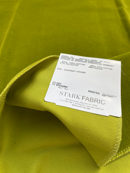 10 Berkbox84 Square Velvet by Christian Fischbacher Visconte II Lettuce Light Green Solid 26"L x 26"W MSRP USD 300+/y