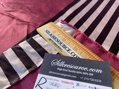 1 Boxr Scalamandre Square 2.4yards Lelievre Candy Pink Red Silk Satin MSRP USD 348/yd