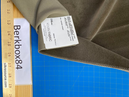 11 Berkbox84 Square Velvet by Christian Fischbacher Visconte II Rattan Gray Solid 26"L x 13"W MSRP USD 300+/y