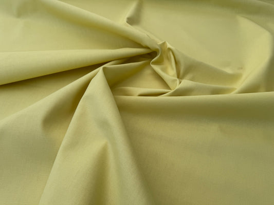 Scalamandre Alaska Giallo Limone Lemon Yellow 100% Cotton Solid - By the yard