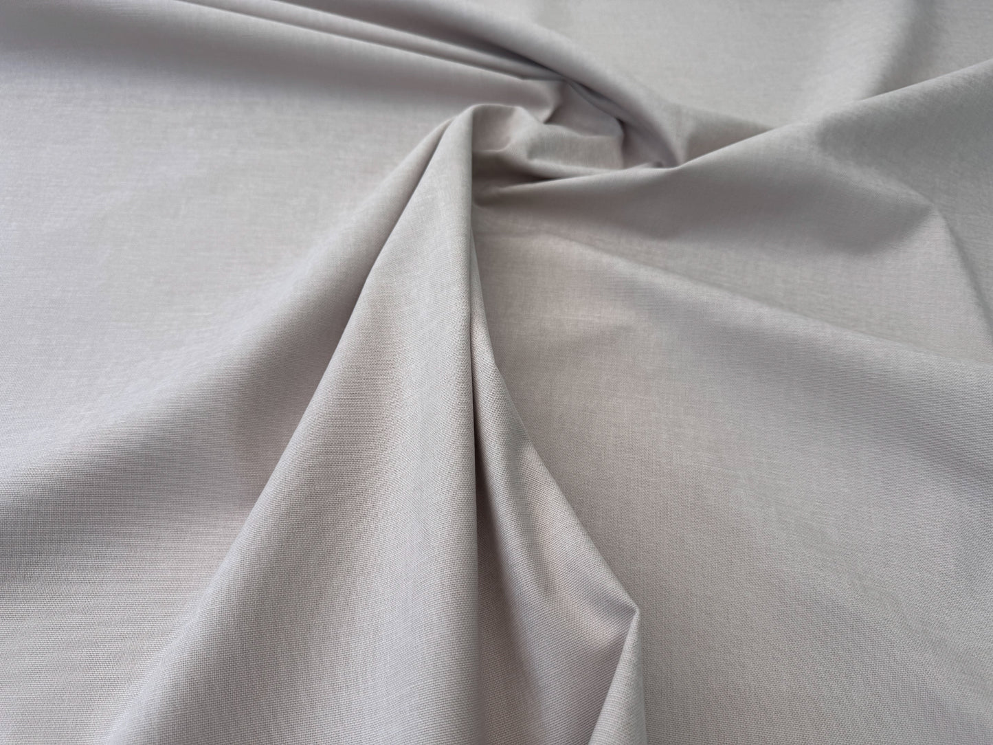 Scalamandre Alaska Grigio Chiaro Light Gray 100% Cotton Solid  - By the yard