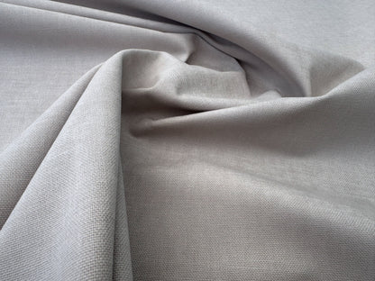 Scalamandre Alaska Grigio Chiaro Light Gray 100% Cotton Solid  - By the yard