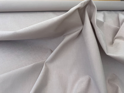 Scalamandre Alaska Grigio Chiaro Light Gray 100% Cotton Solid  - By the yard