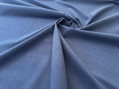 Scalamandre Alaska Blu 100% Cotton Solid Blue - By the yard