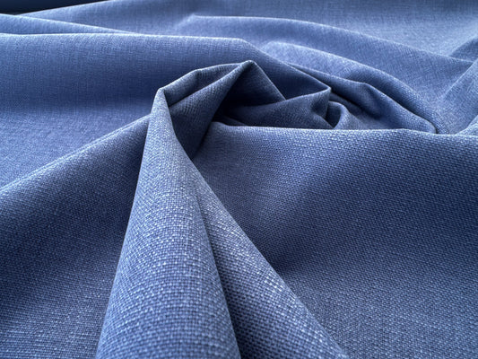 Scalamandre Alaska Blu 100% Cotton Solid Blue - By the yard