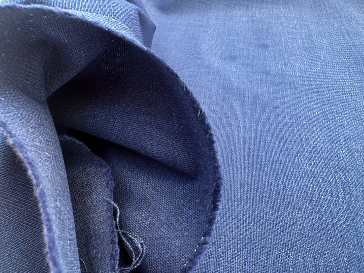 Scalamandre Alaska Blu 100% Cotton Solid Blue - By the yard