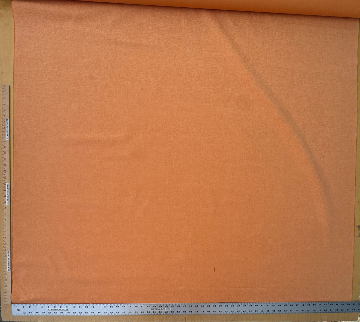 Scalamandre Alaska Arancio Chiaro 100% Cotton Solid Orange - By the yard