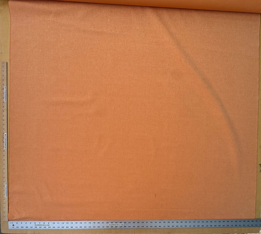 Scalamandre Alaska Arancio Chiaro 100% Cotton Solid Orange - By the yard