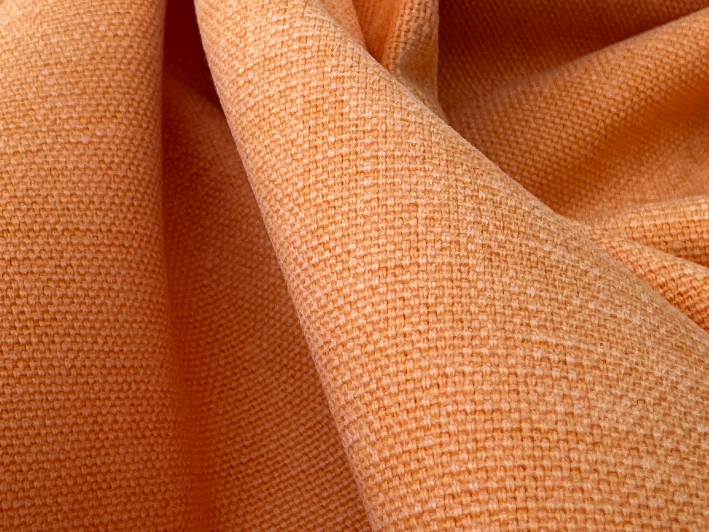 Scalamandre Alaska Arancio Chiaro 100% Cotton Solid Orange - By the yard