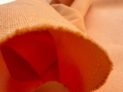 Scalamandre Alaska Arancio Chiaro 100% Cotton Solid Orange - By the yard