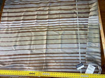 4 Boxr Scalamandre 1yd+ Rue Mazarine Sheer In Sable Grey Gold MSRP USD 420/Y