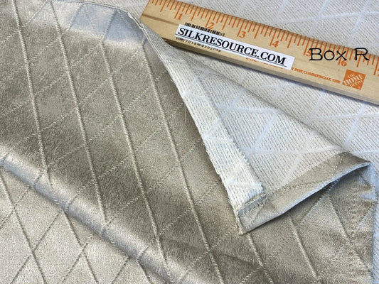 5 Boxr Scalamandre 1y+ Diamond Woven Jacquard  Square Showroom Sample Full Yard
