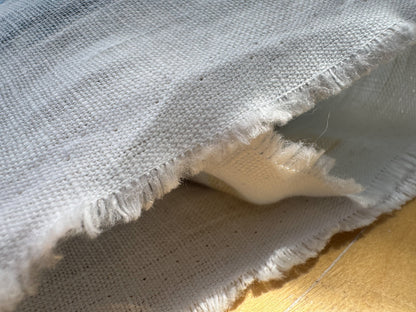 Scalamandre Maedow Walk Panel Blue White 100% Linen Botanical - By Vertical Repeat 126 inches