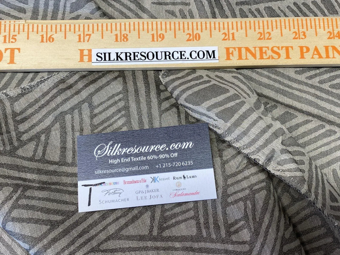 2 Boxt Scalamandre Square Showroom Sample 1.3y Silk Blend Modern