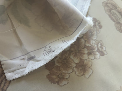 Scalamandre Oiseau des Exotique 100% Silk Print Flower and Birds Chnoiserie Tree of Life Beige Cream Green