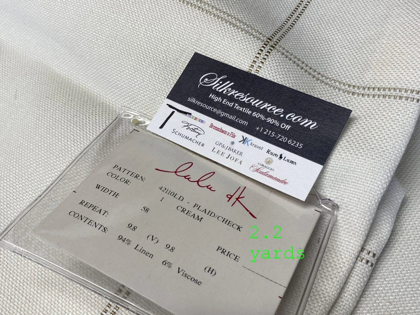 10 Boxt Scalamandre Square Showroom Sample Full Yard